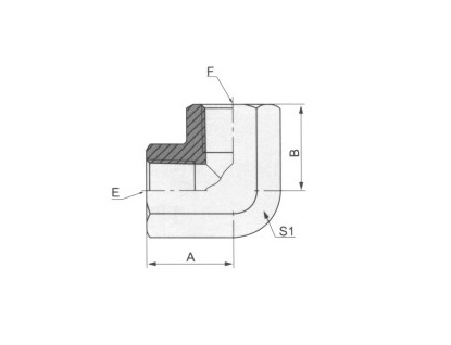 90°彎英錐管內(nèi)螺紋